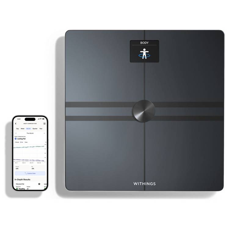 Withings body composition scale black (British brand)
