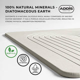 Addis diatomite quick dry bath mat white 60x39cm - British product