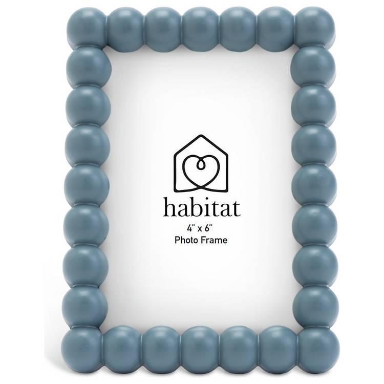 Habitat blue bobble picture frame 4x6 inches, imported from the UK