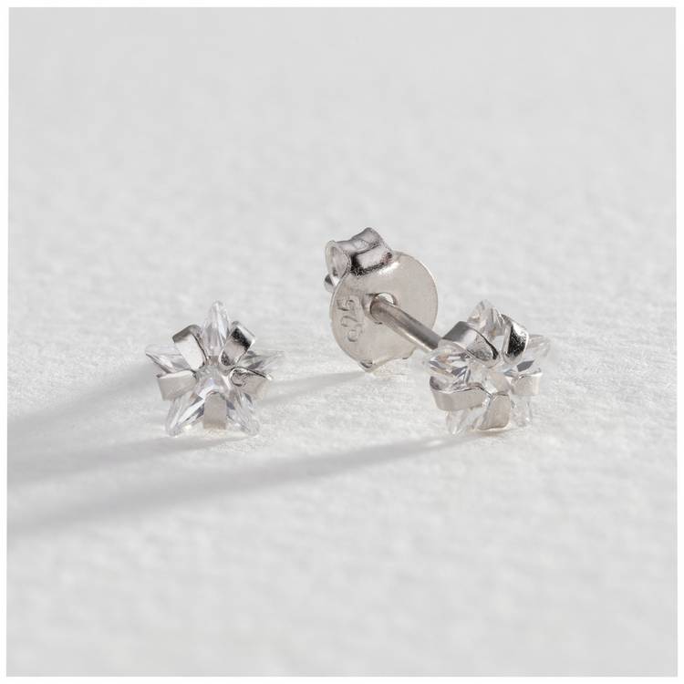 Revere sterling silver cubic zirconia stud earrings set of 3, imported from the UK