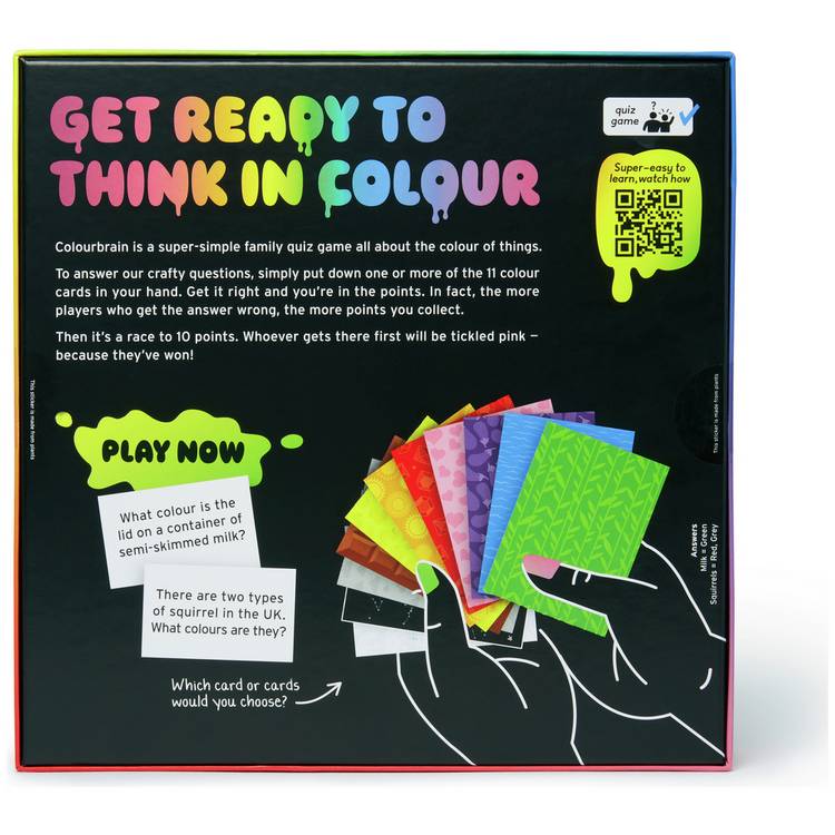 Big Potato Colour Brain family trivia game, imported from the UK