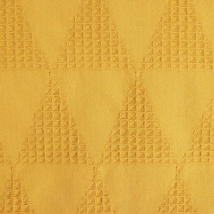 Habitat mustard waffle bedding set double, imported from the UK