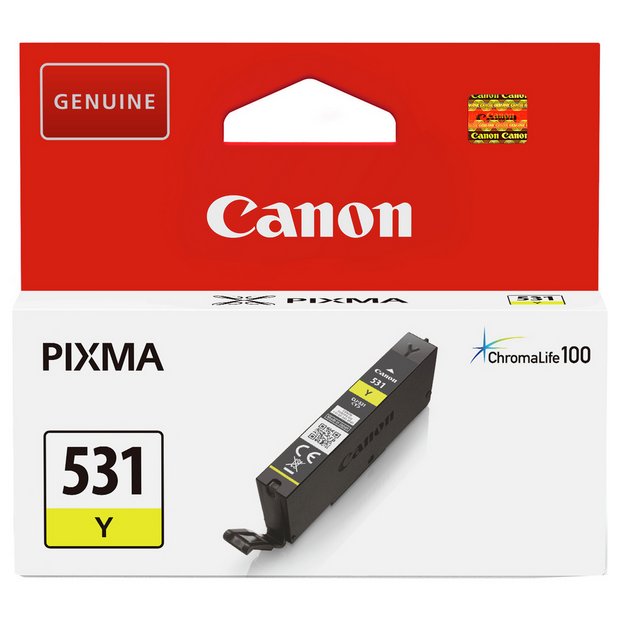 Canon CLI-531Y yellow ink cartridge 8.2ml (British brand)