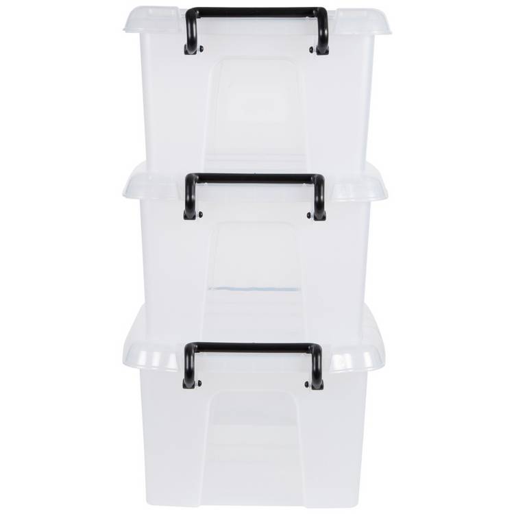 Strata Smart storage boxes 12L clear, UK version