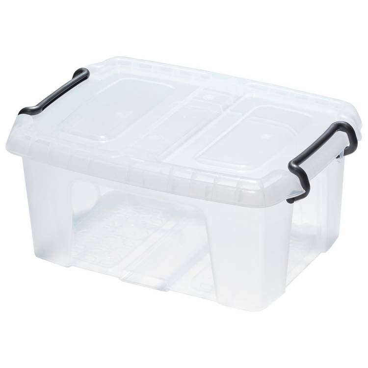Strata Smart storage boxes 12L clear, UK version