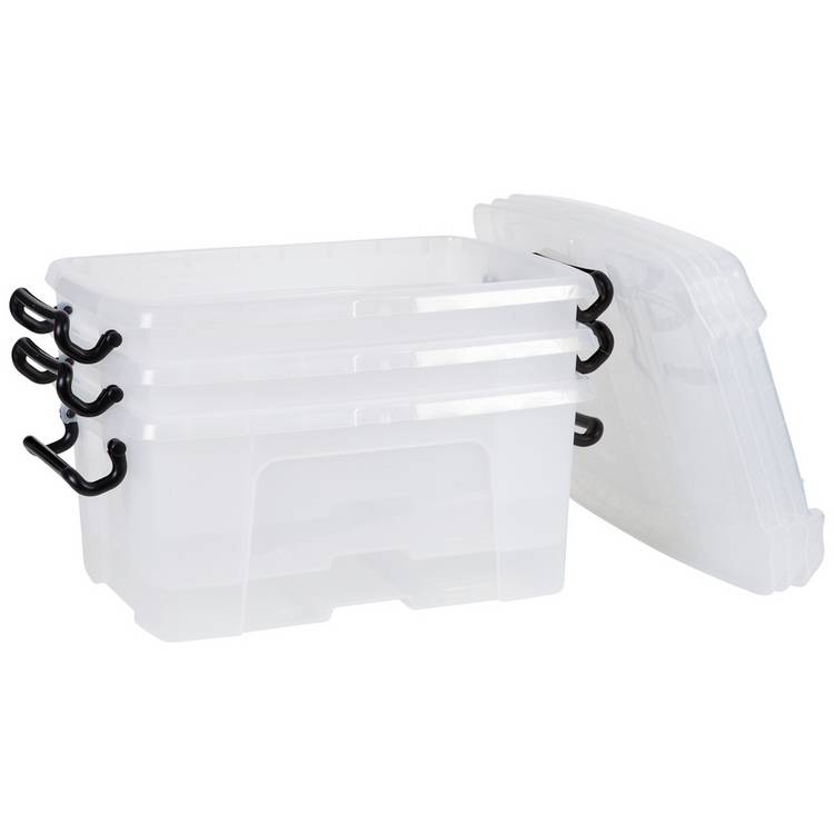 Strata Smart storage boxes 12L clear, UK version