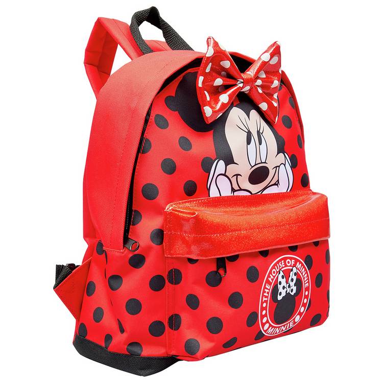 Disney Minnie Mouse backpack with glittery bow (British brand)