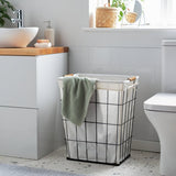 Habitat white industrial laundry basket 60 litre - British product