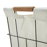 Habitat white industrial laundry basket 60 litre - British product