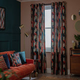 Argos Habitat Chain Check Eyelet Curtains Multi 117x137cm- Buy online at McGrocer