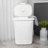 Addis rattan laundry basket white 50L (British brand)
