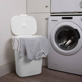 Addis rattan laundry basket white 50L (British brand)