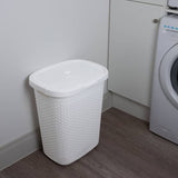 Addis rattan laundry basket white 50L (British brand)