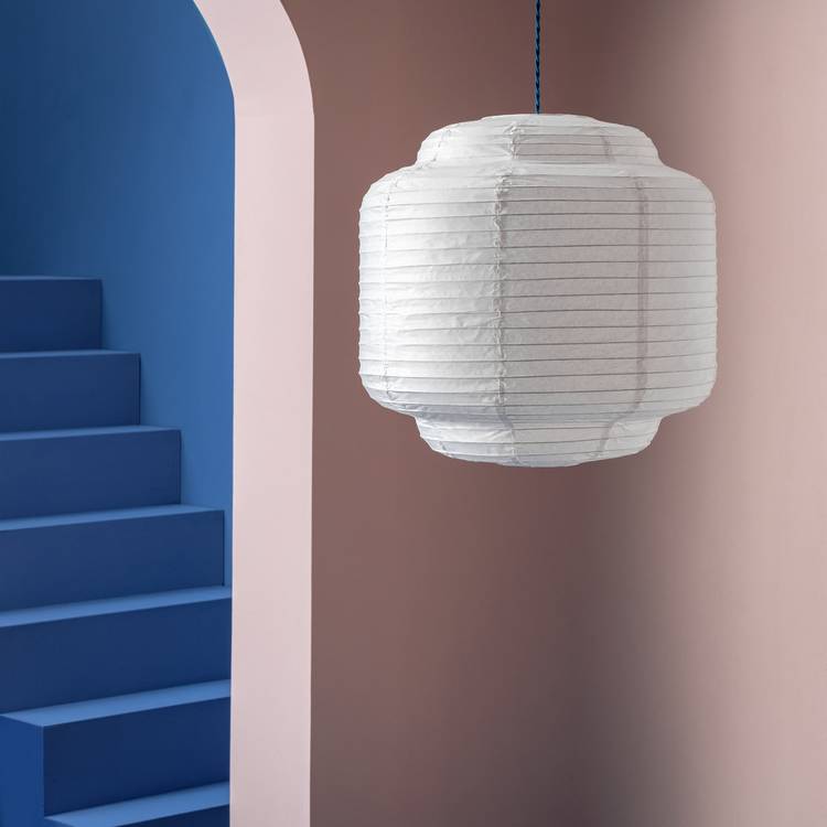 Habitat Cirro white paper easy fit lampshade 60cm, UK version