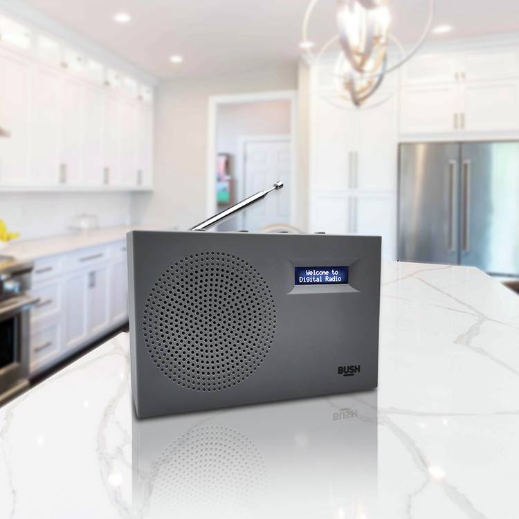 Bush Sandy portable DAB/FM radio, imported from the UK