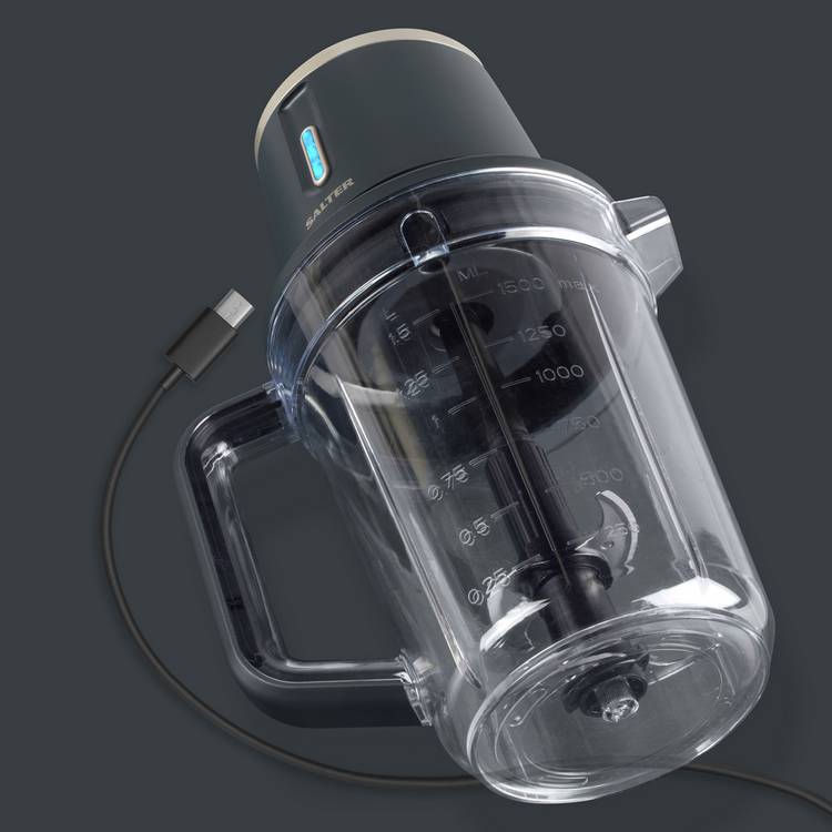 Salter cordless jug blender grey 1.5L, imported from the UK