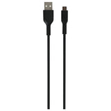 Micro USB cable 2m black, imported from the UK