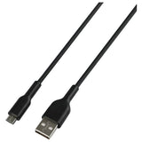 Micro USB cable 2m black, imported from the UK