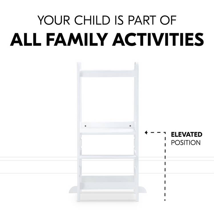 Hauck Montessori learning tower white, imported from the UK