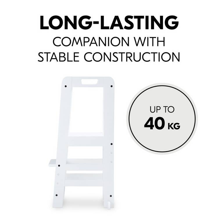 Hauck Montessori learning tower white, imported from the UK