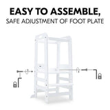Hauck Montessori learning tower white, imported from the UK