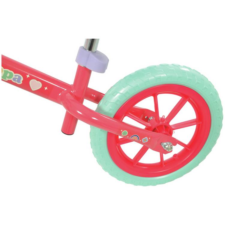 Peppa Pig Balance Bike 12 inch with light-up wheels, UK version