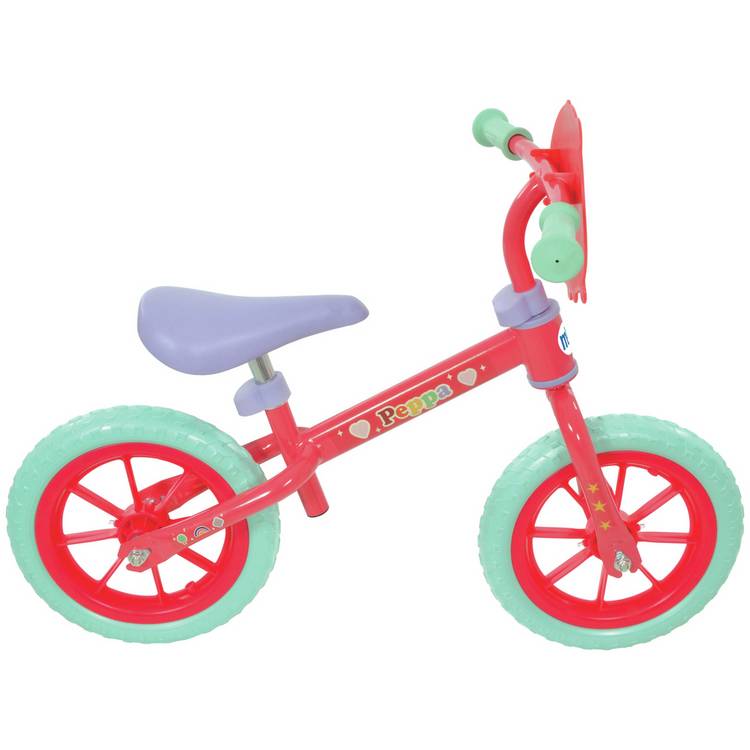 Peppa Pig Balance Bike 12 inch with light-up wheels, UK version