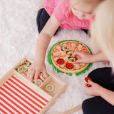 Melissa & Doug wooden pizza playset, imported from the UK