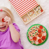 Melissa & Doug wooden pizza playset, imported from the UK