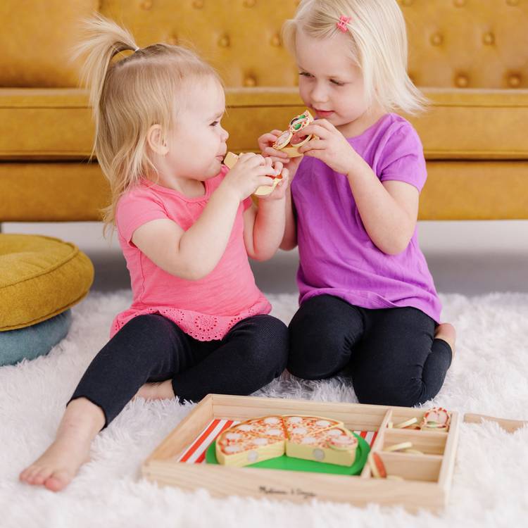 Melissa & Doug wooden pizza playset, imported from the UK