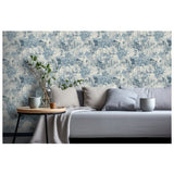 Arthouse abstract texture blue wallpaper, imported from the UK