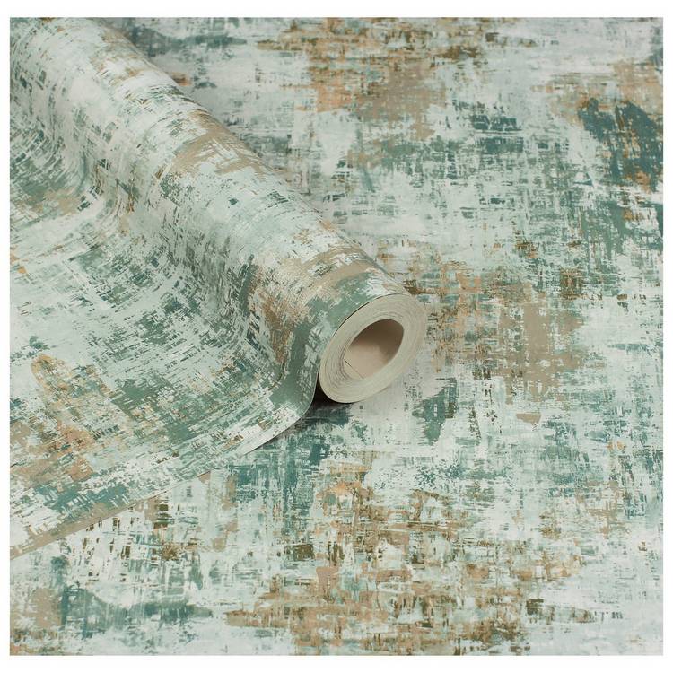 Arthouse Plain and Texture Green wallpaper - British brand