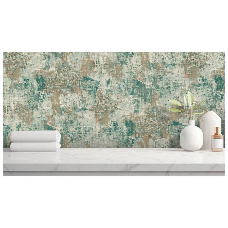 Arthouse Plain and Texture Green wallpaper - British brand