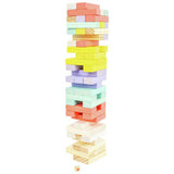 TP Giant Wooden Tumble Tower pastel blocks stacking game - British product