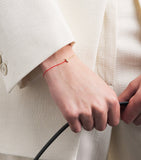 Redline bracelet yellow gold and diamond horse charm 16.5cm (British brand)