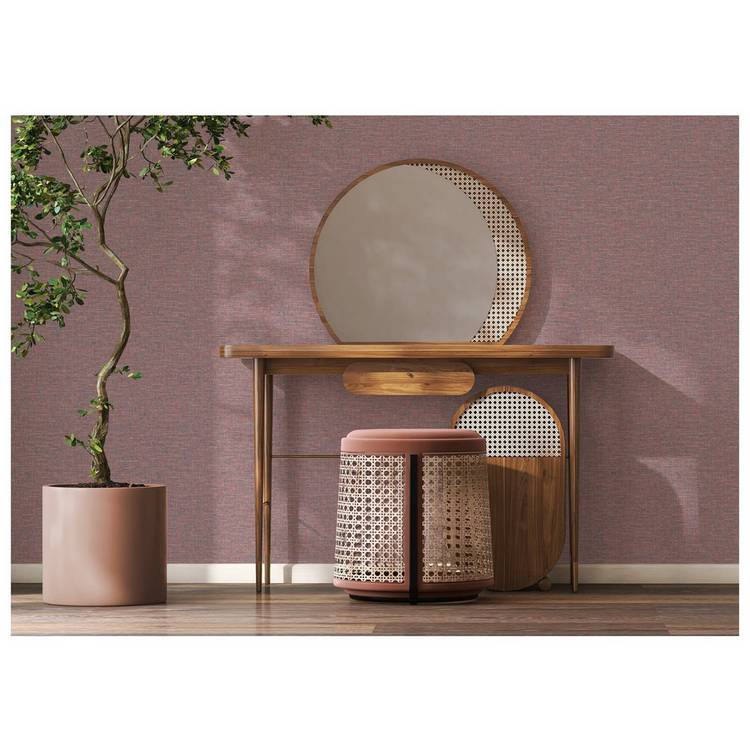 Esselle Home textured weave purple wallpaper (British brand)
