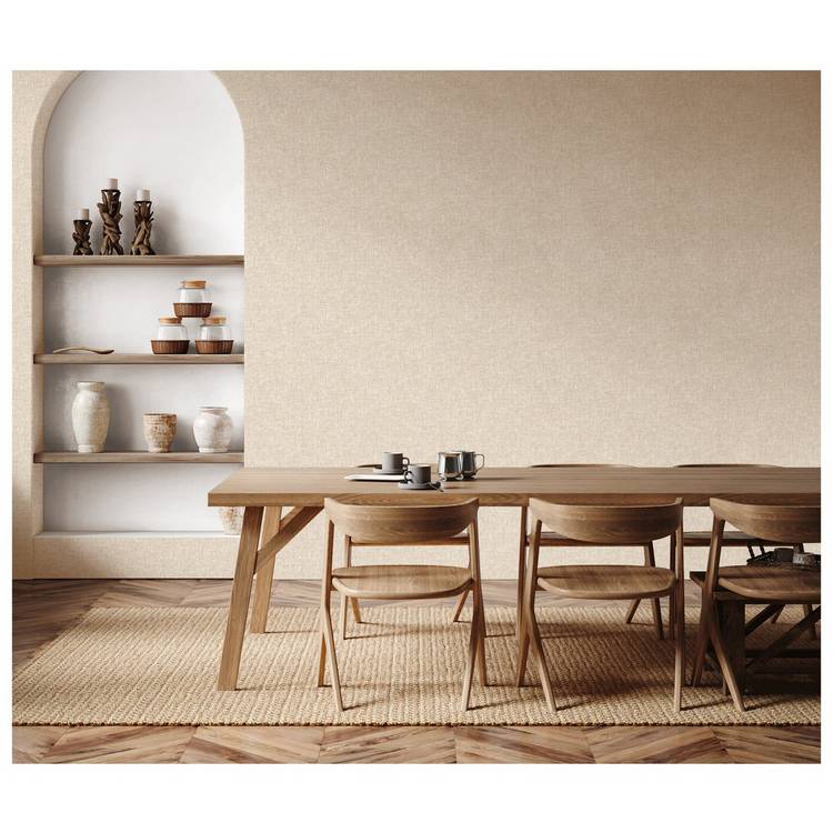 Esselle Home cream textured weave wallpaper 50cm x 10m (British brand)