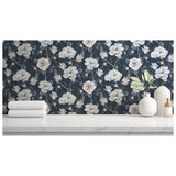 Argos Arthouse Floral Blue Wallpaper 53cm x 10.05m- Buy online at McGrocer