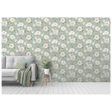 Arthouse Ashley Floral Green Wallpaper - British product