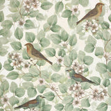 Arthouse Blossoms Green wallpaper vintage design (British brand)