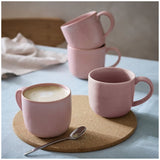 Habitat set of 4 soft pink reactive stoneware mugs, UK version