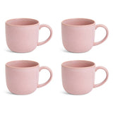 Habitat set of 4 soft pink reactive stoneware mugs, UK version