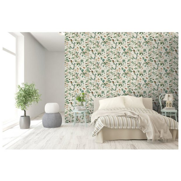 Arthouse Bumblebee Trail Cream wallpaper, imported from the UK