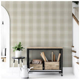 Argos Arthouse Tartan Cream Wallpaper 53cm x 10.05m- Buy online at McGrocer