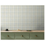 Arthouse Check Cream wallpaper roll (British brand)