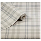 Arthouse Check Cream wallpaper roll (British brand)