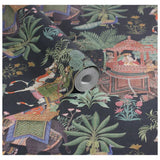 Esselle Home Emperors Garden black multi wallpaper, imported from the UK