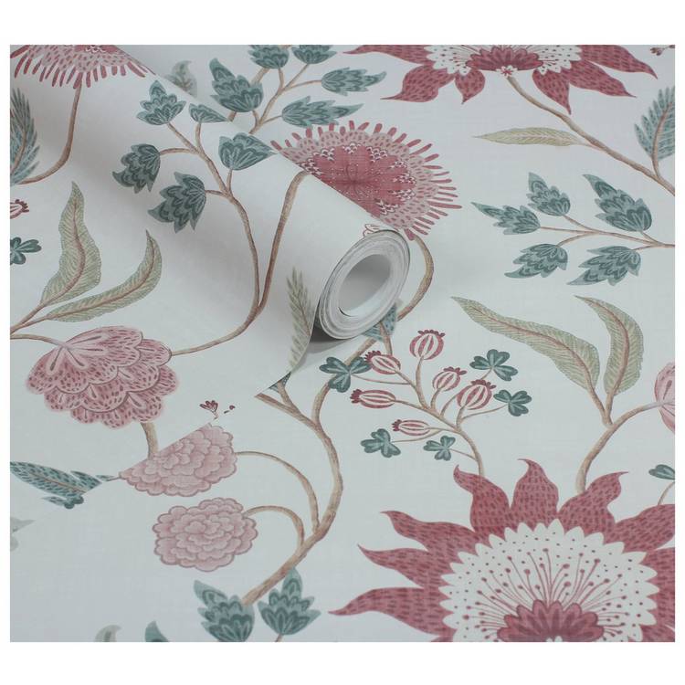 Esselle Home Fable Trail Pink Wallpaper, UK version