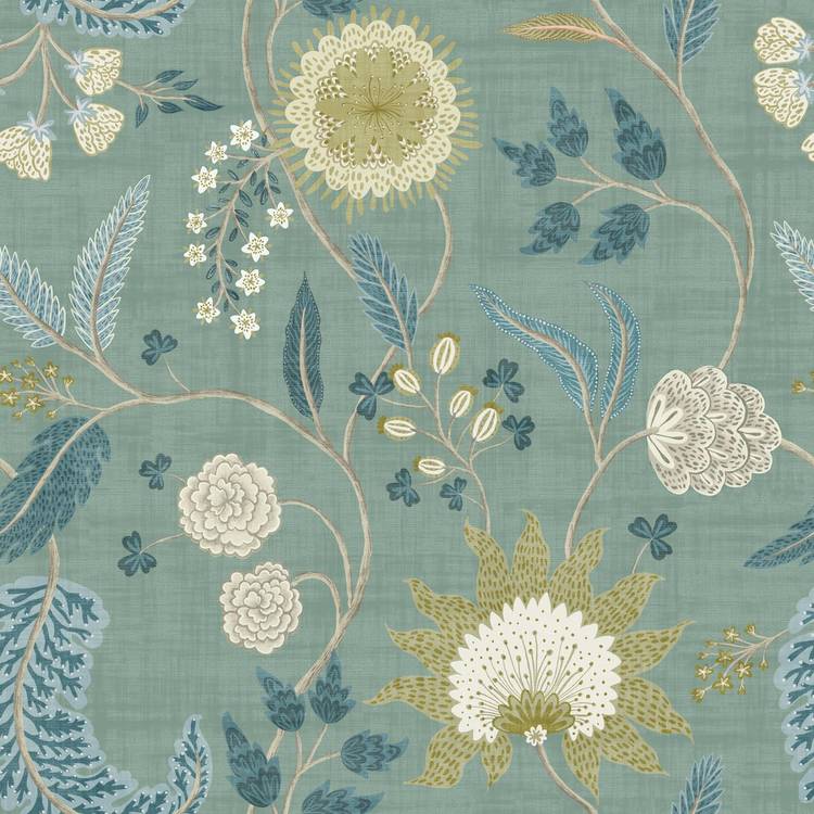 Esselle Home Fable Trail seafoam wallpaper roll, UK version