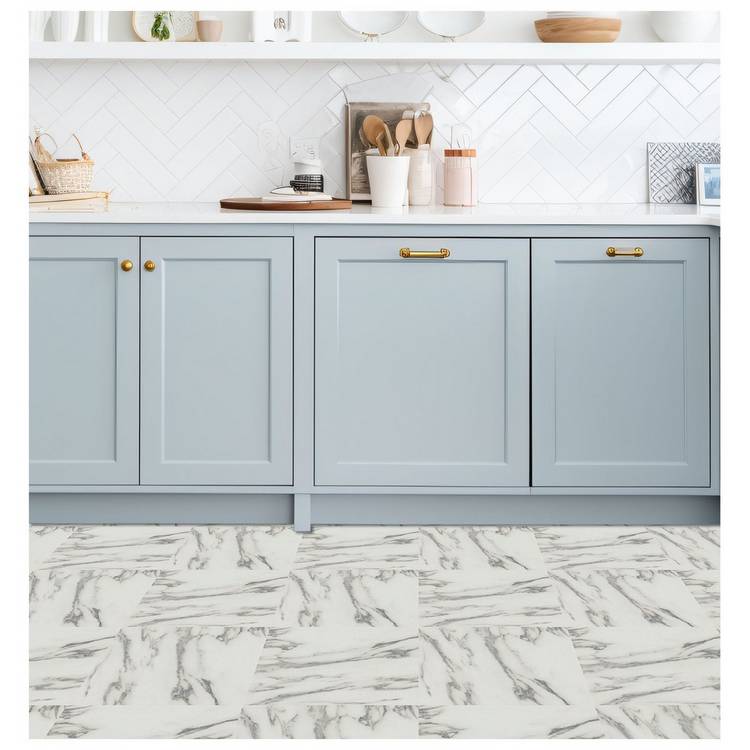 Arthouse Carrara Marble floor tile grey (British brand)